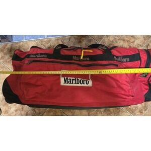Vintage Marlboro Unlimited XL Rolling Duffle Bag 36" X 14"